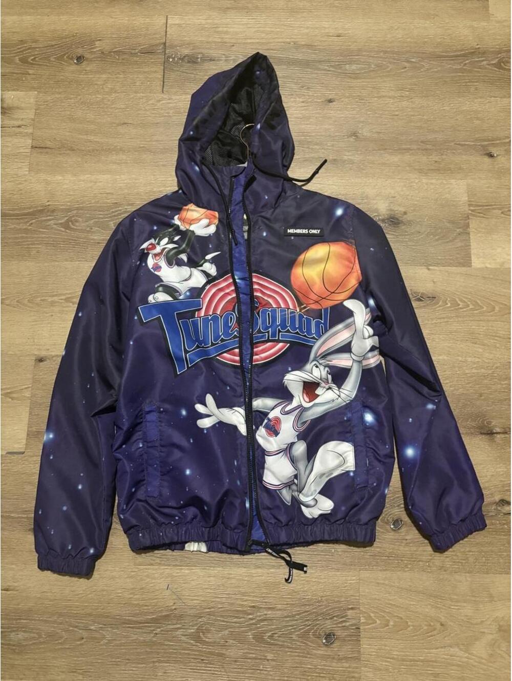 Members Only x Space Jam Tune Squad Graphic Windbreaker Small